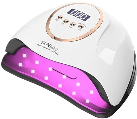 Lámpara de secado for manicura con 72 LED, 300 W, UV , for curar esmalte gel temporizador inteligente, herramientas profesionales for salón uñas(BM-9)
