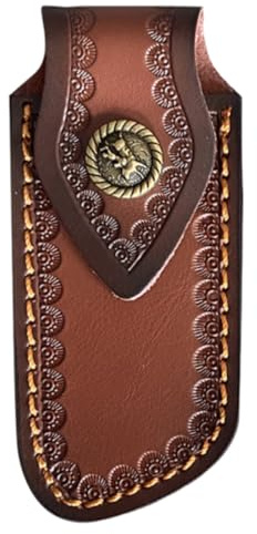 ZYOMVUN Pochette Couteau, 1 Pièce, Etui Couteau Pochette Ceinture Couteau Robuste Et Durable, avec Boucle de Ceinture, Sac à Couteau Vintage Étui à Couteau, pour Camping Randonnée en Plein Air