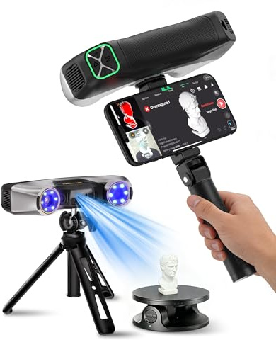 Revopoint MetroY Pro 3D Scanner, 0,01 mm Präzision, Blaulaser | 5 Scan-Modi | 62-Linien-Vollfeldlaser | Für Reverse Engineering, CAD, Qualitätsprüfung & Produktentwicklung