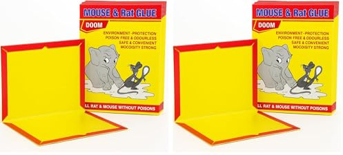 Set di 20 Trappole Adesive per Topi e Ratti | Colla Forte Inodore Senza Veleni Efficace per Casa, Cucina e Garage
