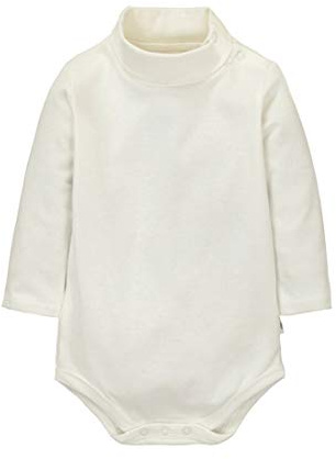CuteOn Baby Jungen MädchenTurtleneck Baumwolle Bodysuit Strampler-Beige- 9 Monate
