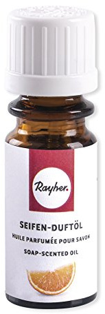 Rayher 34255000 Hobby Seifen Duftöl (100% vegan, in Glasflasche mit Kindersicherheitsverschluss, hautpflegende und wohltuende Wirkung) Orange, 10 ml