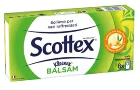 Kleenex Balsam Taschentücher Pocket (24 x 9 Tücher), 8 Stück