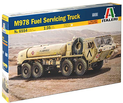 Italeri 510006554 1:35 Mod. US M978 Fuel Service Truck Fahrzeug, Nicht bemalt
