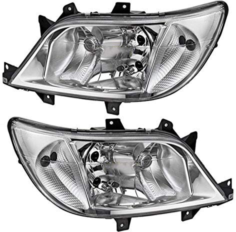 L+R Halogen Scheinwerfer Hauptscheinwerfer Frontscheinwerfer H7/H7/H3 Für Sprinter Bus 901 902 903 904 Ohne Stellmotor