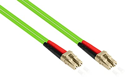 Good Connections Câble Fibre Optique OM5 Duplex - Fiche LC vers LC - Multimode 50/125-1/10/40/100 Gigabit Ethernet - Conducteur à Fibre Optique, câble Patch - 5 m
