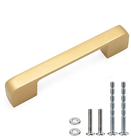 WEAVERBIRD Kabinett Knöpfe 96mm Gold Kabinett Griffe Schublade zieht Möbelbeschläge 3-3/4'',10 Stück