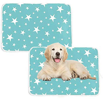 2er Pack Waschbare Urini-Pads für Hunde, groß, wiederverwendbar, für Welpen- und Haustier-Trainingsmatten | wasserdicht, super saugfähig (50 x 70 cm)