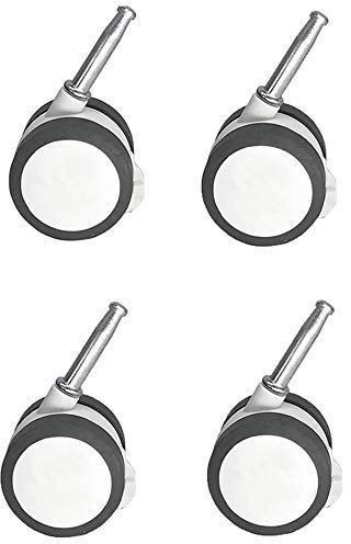 YJDQJL 4 Rotelle Girevoli, Rotelle per Mobili con Base, Rotelle per Sedie da Spiaggia con Freno, Silenziose con Penna a Manicotto, Protezione Del Pavimento/Come mostrato / 50 millimetri