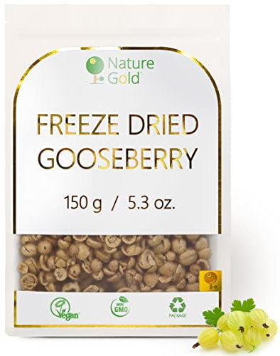 Gooseberry Freeze Dried Slices | 150g - 5.3oz | 100% Natural & Vegan | No-GMO | Without Sugar and Any Additions ~*~
