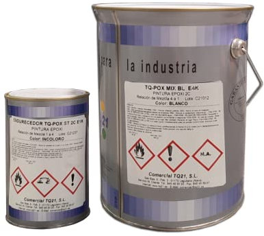 DISPIVAL Pintura Epoxi Suelos 2C Carta Ral 4K+1K (RAL 7033 Gris cemento)