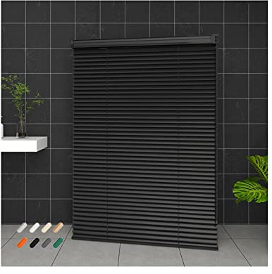Alu Jalousie,Aluminium Jalousette, Tür Fenster Rollo Jalousette Aluminium, Viele Größen Und Farben,Sonnenschutz Hitzeschutz,Kann Innen Oder Außen Montiert Werden,W60xH100cm/24x39.3in
