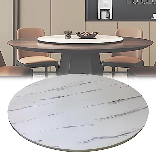 ESOYAWE Lazy Susan Serviertablett Ø 50-100 cm Mit Silent Drehbarem Base, Zum Einfachen Teilen Aller Speisen Holz Esstisch Plattenspieler, 360 °Drehbare Runder Tisch Drehteller Für Partys