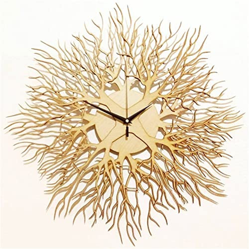 Store Orologio da parete con albero della vita in legno, orologio da parete con geometria sacra, capolavoro fatto a mano, orologio da parete con albero della vita in legno rustico, albero dell'infini
