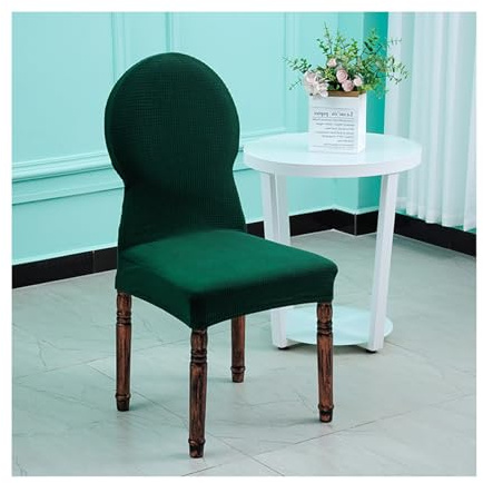 Mswborml Moderne Stuhlhussen mit Runder Rücken 2er 4er 6er Set Schalenstuhl Bezug, Bürostuhl Bezug Stuhlschonbezug Sessel Esszimmerstuhlhussen Armlehnstuhl Stuhlabdeckung für Esszimmer,N,4PCS