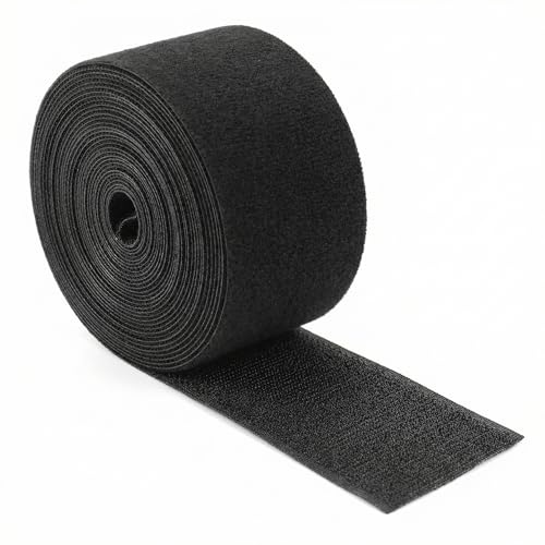 QWORK® Wiederverwendbare Klett Kabelbinder - 5M x 50mm - für Kabelmanagement, DIY-Projekte und mehr