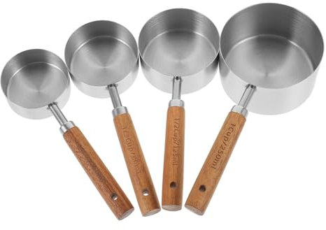 MAGICLULU Stainless Steel Measuring Cups Spoons Set Measuring Cup Set Easy to Store Baking