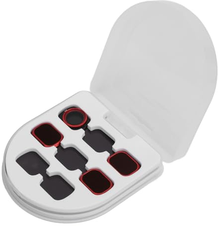 4 in 1 Lens Filter Set for Osmo 3, Magnetic ND CPL Filters with Storage Case, Optical Glass Action Camera Neutral Density Polarized Filters with Anti Scratch Coating and