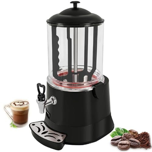 DHMYDPDZ Cafetera Acero Inoxidable,Comercialmente Cafetera para Espresso,Pantalla LED,Temperatura Ajustable,Alta Capacidad,400w para Café Molido,Calentar Chocolate,Café,Leche,Té,Zumo,10L