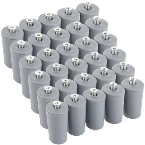 GBACHOOSE Pack of 30 Stop Buffer Stoppers for Roller Shutters, Grey 40 mm Roller Shutter Stopper, Roller Shutter Stopper, Heavy for Roller Shutter Armoured Slats