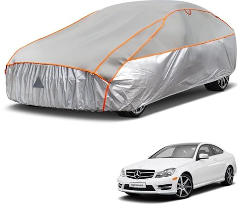 kayme Hagelschutzplane Auto Autoabdeckung Wasserdicht Atmungsaktiv，Hagelschutz Vollgarage Passend für OpeI Cascada（2013-2019, Hagelschutzgarage Abdeckplane für Hagel Sonne Regen Schutz, Grau