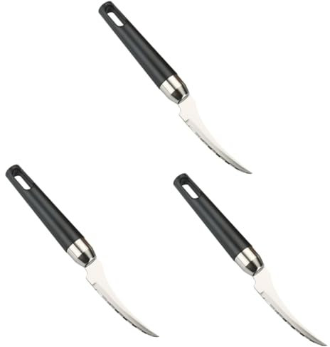 IMIKEYA 3St Garnelen-Drahtmesser aus Edelstahl gekrösemesser Rostfreier Shrimpschäler Garnelenreiniger ergonomischer Garnelenschäler werkzeug Entferner für Garnelenschnüre Küchenwaren