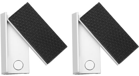 sourcing map Ganasce per morsa in alluminio da 6,3 cm con cuscinetti magnetici piatti in gomma morbida, kit di protezione per morse multiuso resistenti per tenere tubi in plastica e legno idraulico