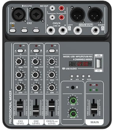MagiDeal Mini Sound Mixing Sound Boarding di audio suoni Mixer Board per Event Event Home Party