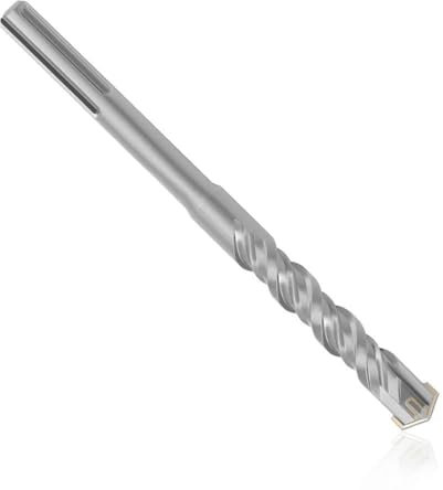 Taladro de Martillo eléctrico cruzado extendido, 450mm, SDS Plus, a través de pared, hormigón reforzado, aleación dura, broca de impacto de cuatro hojas, 1 Uds.(32mm)