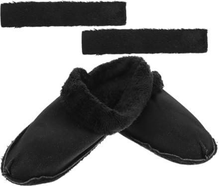 iplusmile 1 Paire Couvercle En Coton No Show Chaussettes Hommes Distributeur De De Cuisine Nettoyeur De Porte De Organisateur De Salle De Bain Raclette De Voiture Noir Peluche