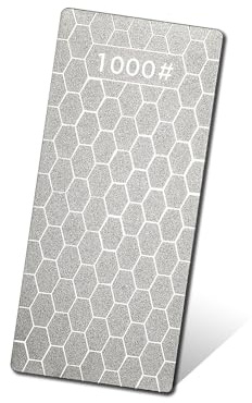 Pietra per affilare con scanalature e scanalature per livellare qualsiasi pietra per affilare, pietre ad olio, pietre d'acqua (grana 1000)
