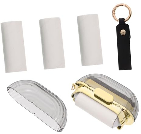 TOPPERFUN Mini Rullo Antipelucchi Portatile Doppia Funzione con Rullo in Gomma Sostituibile e Filamento Elettrostatico per Peli di Animali Compatto da Viaggio per Abiti e Borse con