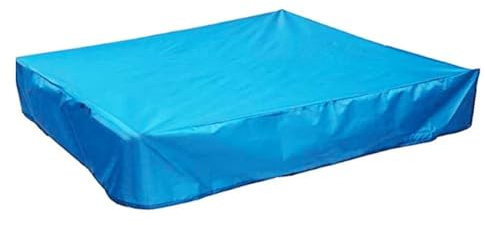 Lawnoval Quadratische Schwimmbadabdeckung, 262 x 175 cm, blau, verdicktes PE-Material, aufblasbare und gerahmte Pools, Winddesign 305 x 183 cm