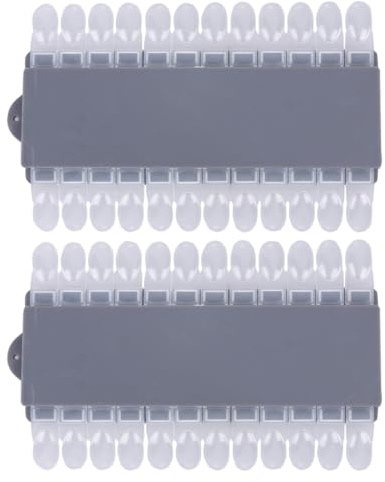 Nuancier de Vernis à Ongles 24 Couleurs Détachable en Plastique 2 Pièces | Carte D’affichage des Teintes, Usage Boutique et Diy, Présentation Multicolore, Décoration Soignée