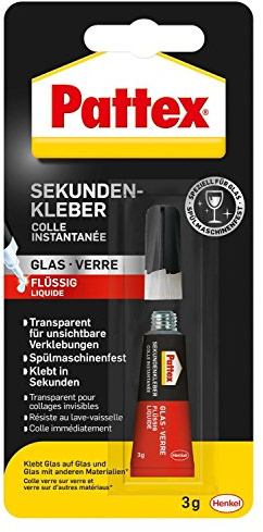 Pattex PSV1C Sekundenkleber Glas flüssig 3g (5er Pack)