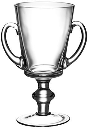 Barski – Europäische Qualität Glas – Trophäe mit Pokal Griffe – 30,5 cm Höhe – Made in Europe