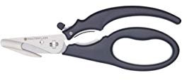 MasterClass Meeresfrüchte-Schere mit Hummerknacker und Softgrip-Griff, Edelstahl, 18,5 cm, Schwarz