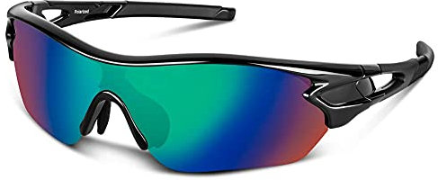 BEACOOL Schnelle Brille Herren Damen Fahrradbrille Sonnenbrille UV400 Sportbrille für Radfahren Laufen Baseball Klettern