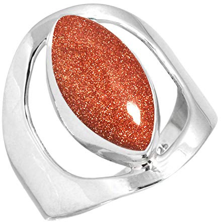 Boho Handgefertigter Schmuck Natürlicher Edelstein Lapis, Rosenquarz, Achat, Onyx Marquise Echter 925 Sterling Silber Ring für Frauen