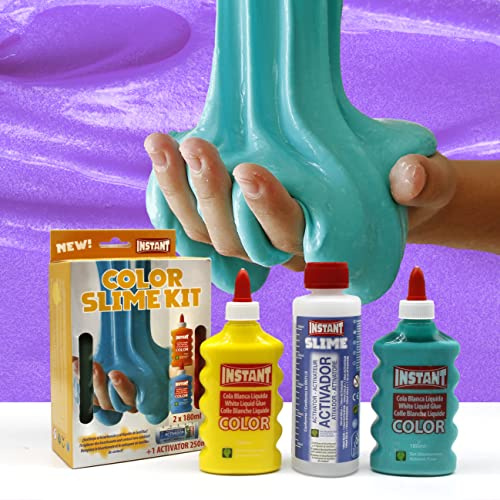 Instant Slime Kit Color - 2 Color Glue 180ml + Activateur 250ml - 18971