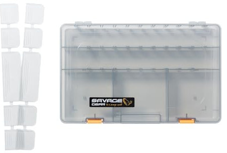 Savage Gear Tacklebox für Kunstköder Lurebox Smoke 36x22,5x5cm