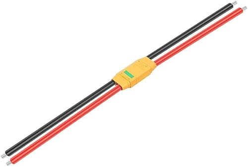 YUNIQUE GREEN-CLEAN-POWER - XT90 Weiblich-Männlich Stecker 10AWG, Funkenfrei, Messing Gold, für Scooter/Modellbau Batterie, Rot Gelb RC