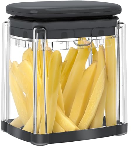 French Fry Cutter, Solucky Potato Onion Cutter, Professional Homestyle Vegetable Chopper Dicer, Great for Potatoes Carrots Cucumbers Zucchini Peppers 3/8 inch Blade(Only 1 Blade)