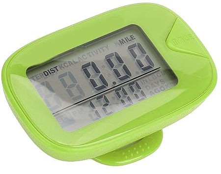 Podomètre de Marche, Moniteur de Pas Numérique, Moniteur de Pas, Podomètre de Poche, Grand Affichage Numérique, Multifonctionnel, Léger, Précision, Mémoire, Compteur de Pas pour