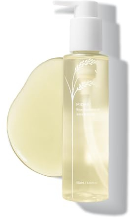 MIDHA - Rice Cleansing Oil for a clean, gentle face wash, non-greasy and lightly textured, fast emulsion.