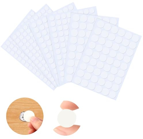 VFANDV Schraubenabdeckung Weiss, 12mm/15mm/21mm PVC Abdeckkappen für Schrauben Rund Selbstklebend Möbelaufkleber Schraubenloch Aufkleber für Wandschränke Schreibtische Möbel Reparaturen (580)