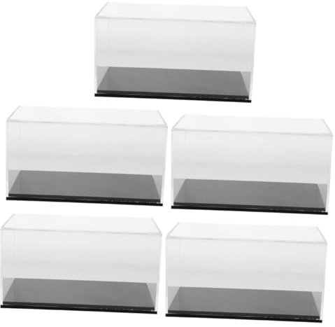 BESTonZON 5 Stück Automodell Schaukasten Fahrzeugmodell Organizer Modellauto Aufbewahrungsschrank Staubdichte Vitrine Rennwagen Vitrine Spielzeugauto Sammlerstück