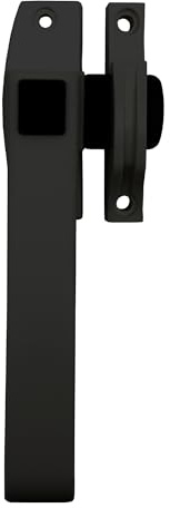 MICEL - 51416 - Cierre a presión en nylon para puertas, adecuado para la mano izquierda, color Negro, 52 x 145 x 55 mm