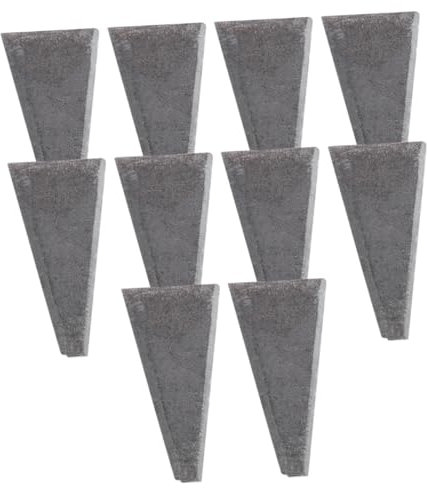 POPETPOP 10pcs Installation Accessory Carbon Steel Triangular Wedge Wedge for Camping Woodworking