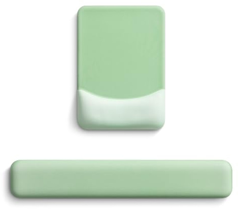 AOKSUNOVA Tapis de souris avec repose-poignet - Tapis de souris avec coussin en gel - Clavier - Repose-poignet - Clavier - Vert sauge